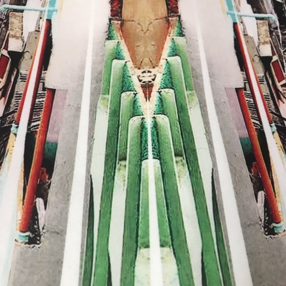 Clover Canyon Urban Cityscape Print Bodycon Mini Skirt - Picture 6 of 11